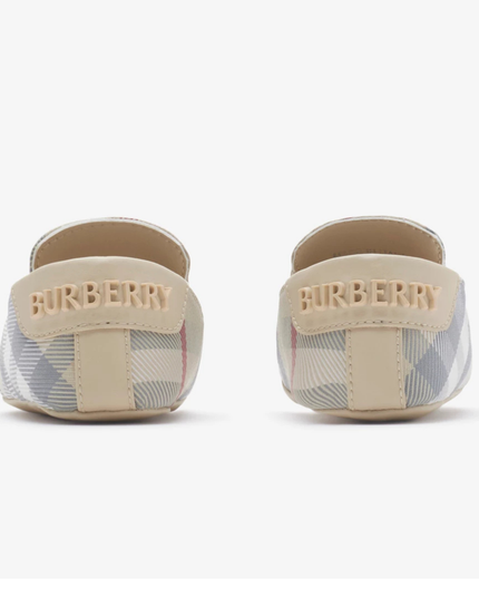Kids Atelier-Burberry-Check Nylon Blend Booties