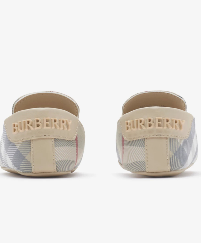 Kids Atelier-Burberry-Check Nylon Blend Booties
