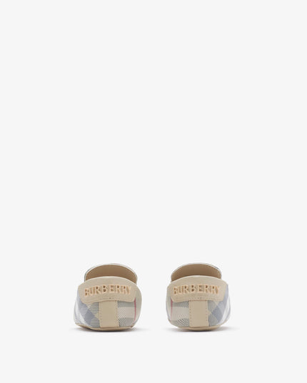 Kids Atelier Burberry Check Nylon Blend Booties