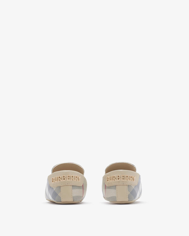 Kids Atelier Burberry Check Nylon Blend Booties