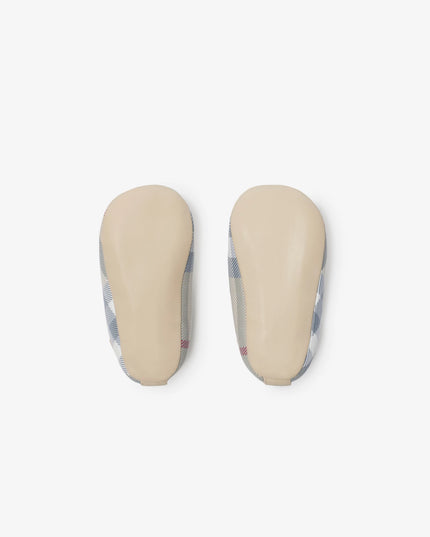 Kids Atelier Burberry Check Nylon Blend Booties