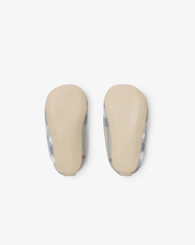 Kids Atelier Burberry Check Nylon Blend Booties