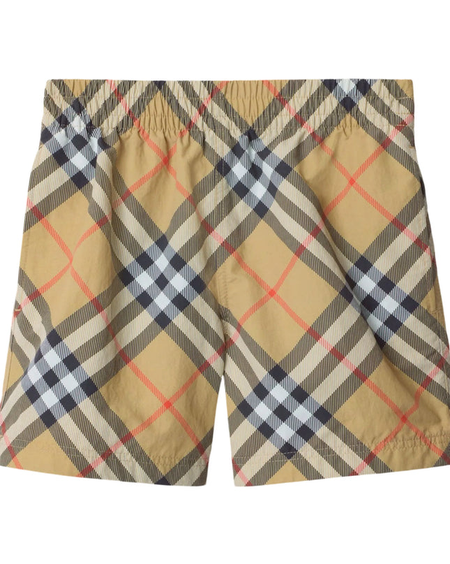 kidsatelier-burberry-Check-Swim-Shorts