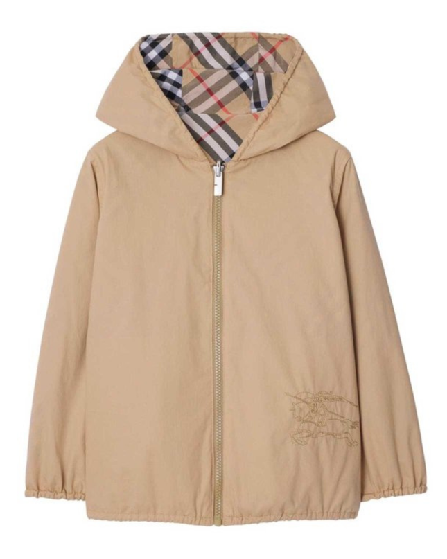 Kids Atelier-Burberry-Pattern Cotton Jacket