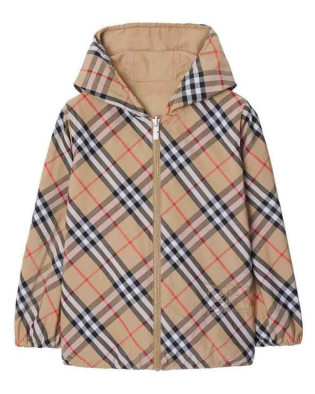 Kids Atelier-Burberry-Pattern Cotton Jacket
