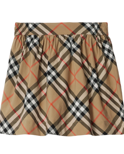 Kids Atelier-Burberry-Check Cotton Skirt