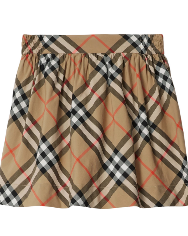 Kids Atelier-Burberry-Check Cotton Skirt