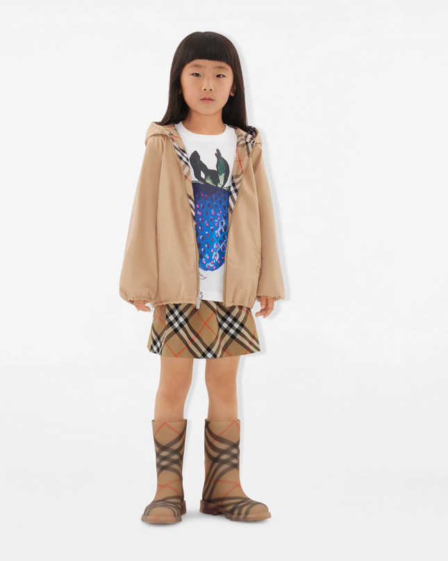 Kids Atelier-Burberry-Check Cotton Skirt