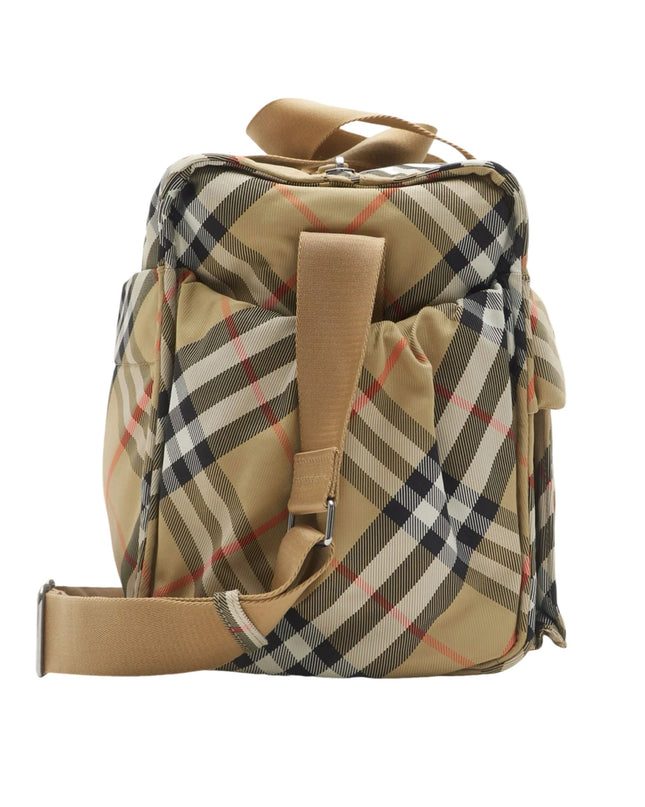 kidsatelier-burberry-Beige-Check-Baby-Changing-Bag