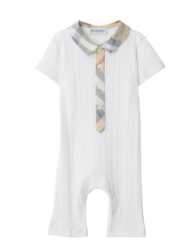 Kids Atelier-Burberry-Ribbed Romper
