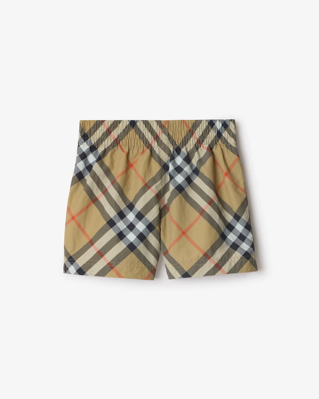 kidsatelier-burberry-Check-Swim-Shorts