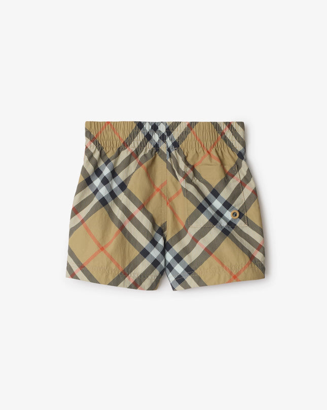 kidsatelier-burberry-Check-Swim-Shorts