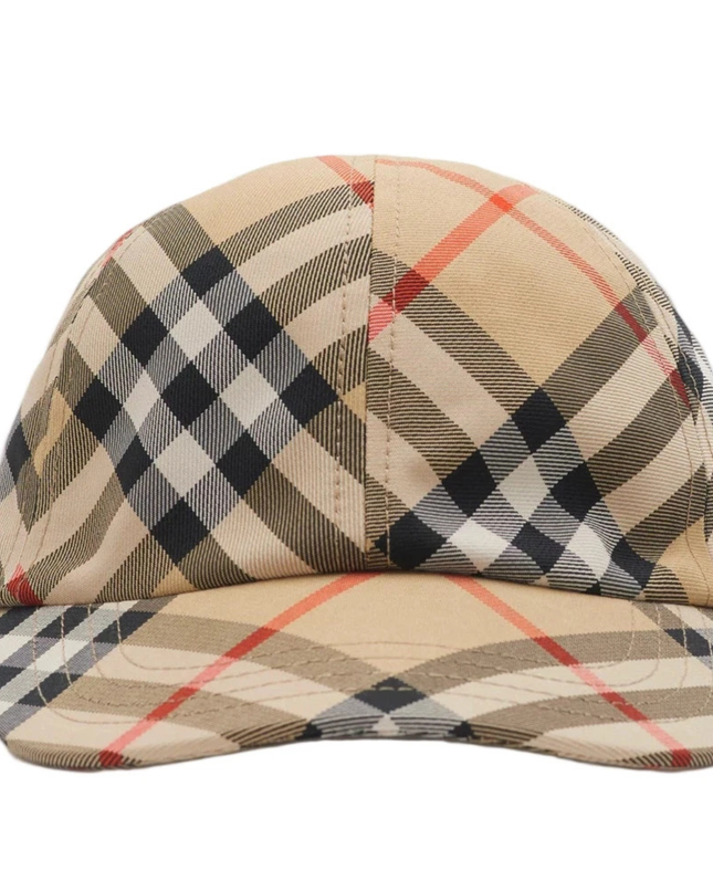 Kids Atelier-Burberry-Check Pattern Baseball Cap
