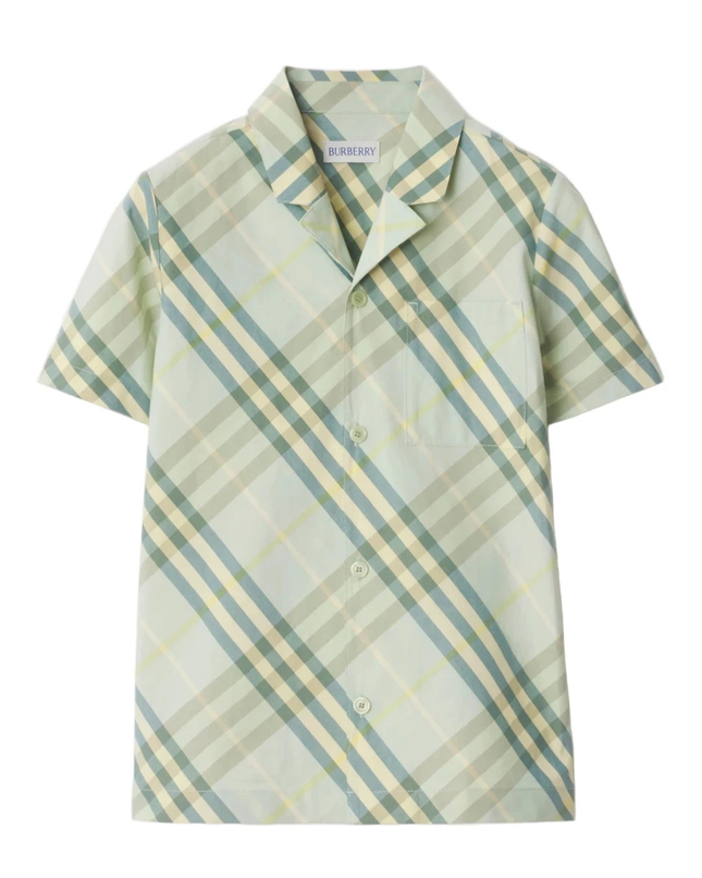 Kids Atelier-Burberry-Checked Pattern Shirt