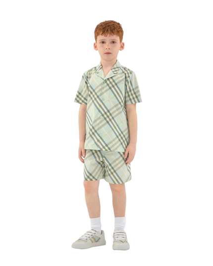 Kids Atelier-Burberry-Checked Pattern Shirt
