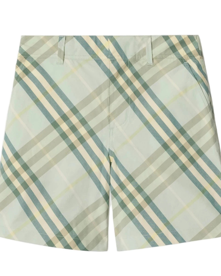 Kids Atelier-Burberry-Children Checked Cotton Shorts