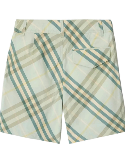 Kids Atelier-Burberry-Children Checked Cotton Shorts