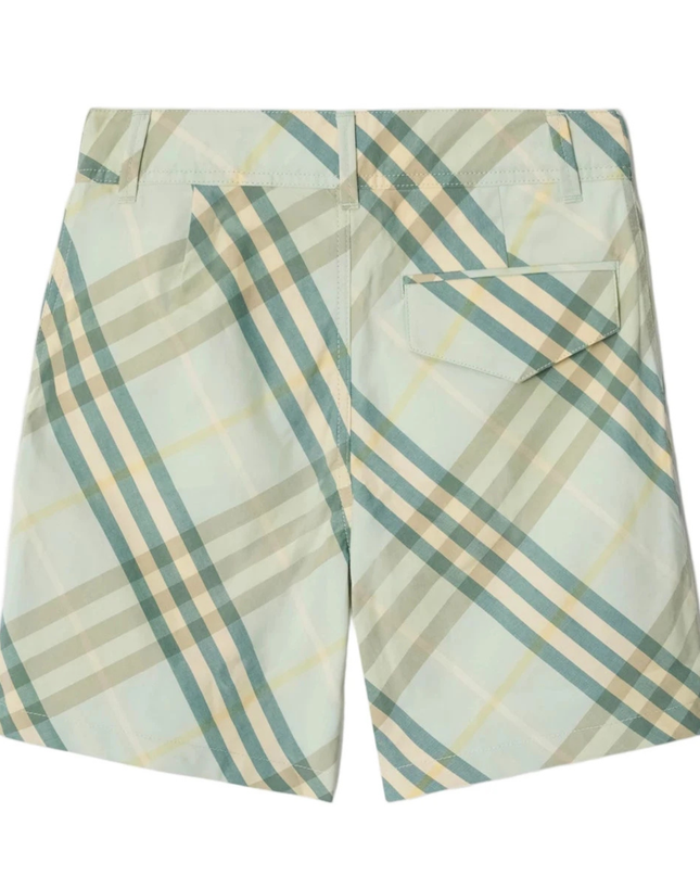 Kids Atelier-Burberry-Children Checked Cotton Shorts