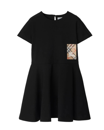 Kids Atelier-Burberry-Check Label Cotton Dress