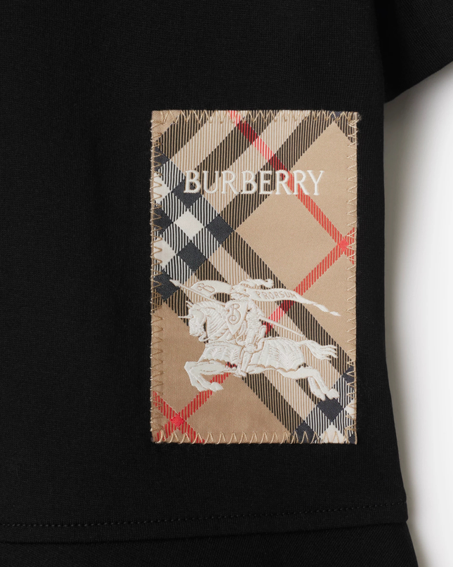 Kids Atelier-Burberry-Check Label Cotton Dress
