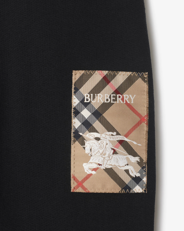 Kids Atelier-Burberry-Jackson Label Cotton Jogging Pants