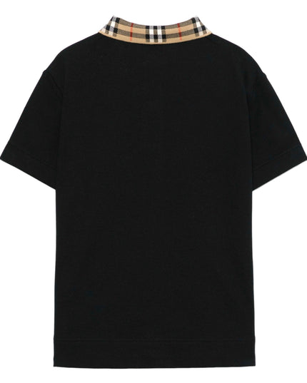 kidsatelier-burberry-Check-Collar-Cotton-Polo-Shirt