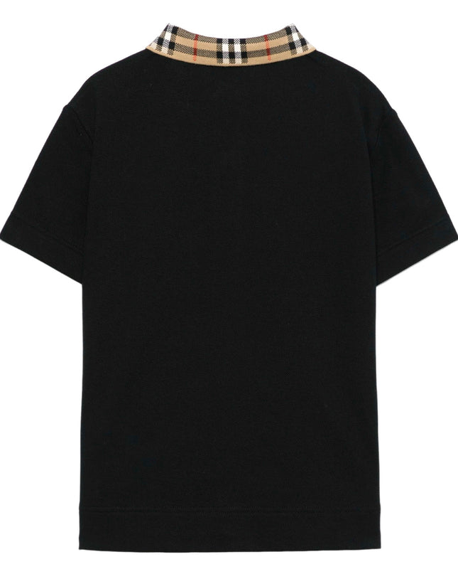 kidsatelier-burberry-Check-Collar-Cotton-Polo-Shirt