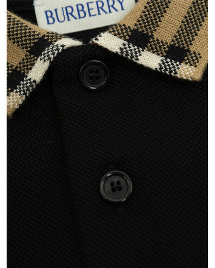 kidsatelier-burberry-Check-Collar-Cotton-Polo-Shirt