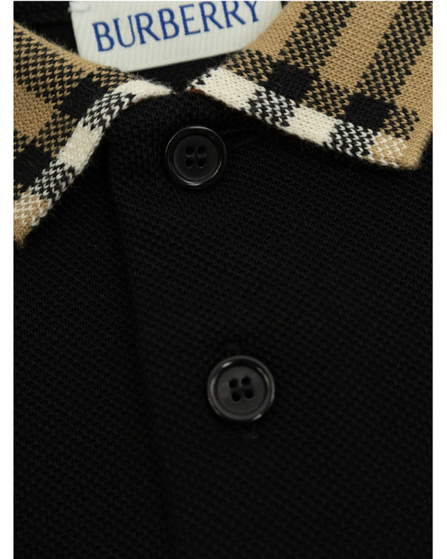 kidsatelier-burberry-Check-Collar-Cotton-Polo-Shirt