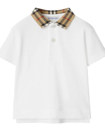 kidsatelier-burberry-Check-Collar-Cotton-Polo-Shirt