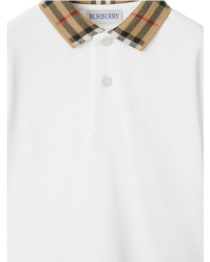 kidsatelier-burberry-Check-Collar-Cotton-Polo-Shirt