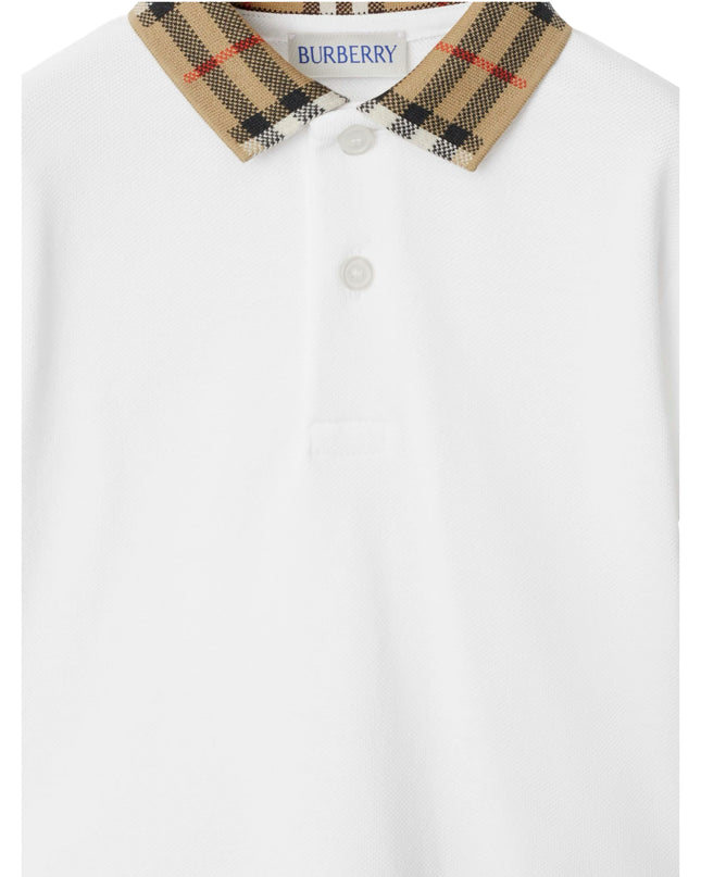 kidsatelier-burberry-Check-Collar-Cotton-Polo-Shirt