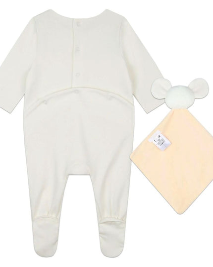 Kids Atelier-Chloe-Ivory Embroidered Babygrow Toy Set