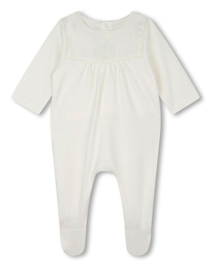 Kids Atelier-Chloe-Ivory Embroidered Babygrow Toy Set