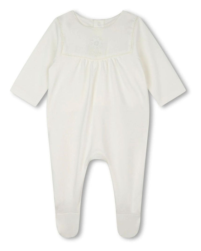 Kids Atelier-Chloe-Ivory Embroidered Babygrow Toy Set