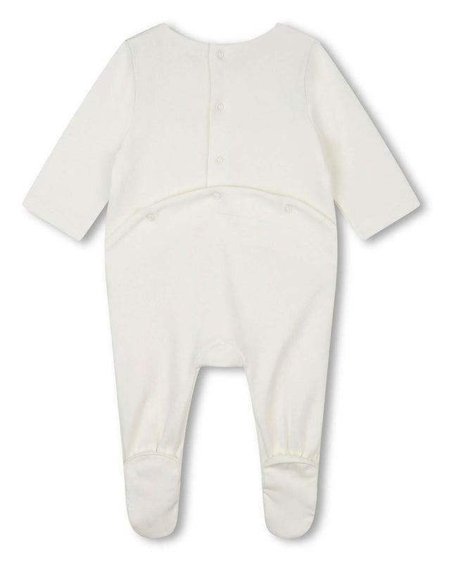 Kids Atelier-Chloe-Ivory Embroidered Babygrow Toy Set