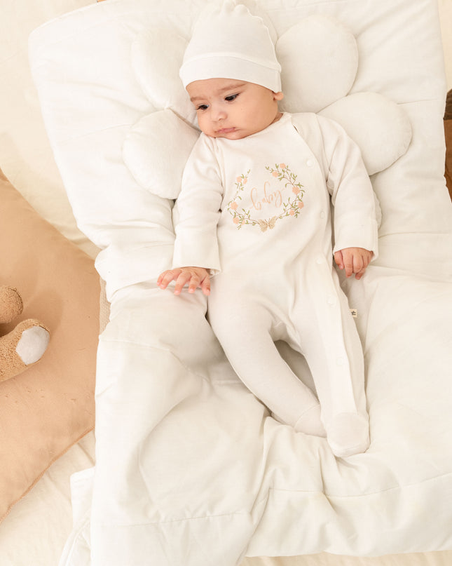 Ivory Flower Garland Outfit Set