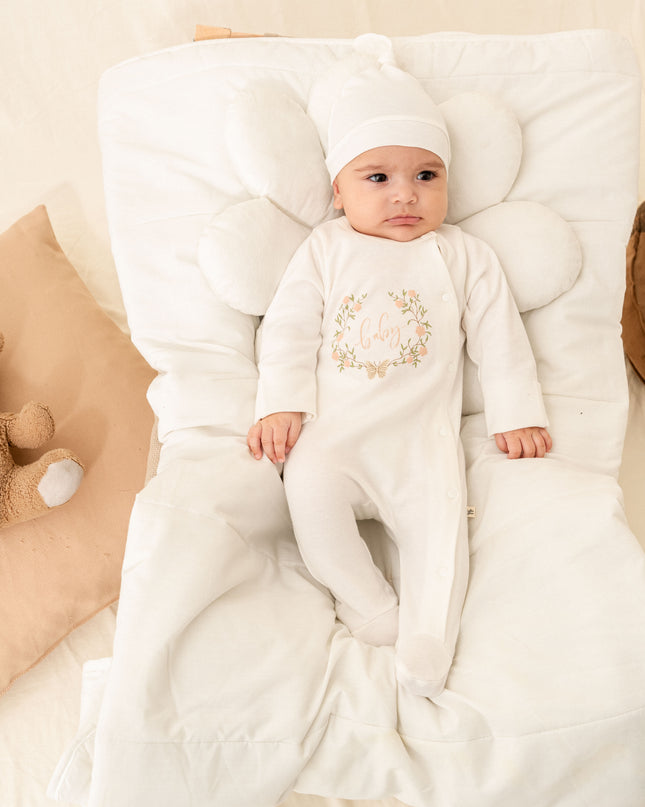Ivory Flower Garland Outfit Set