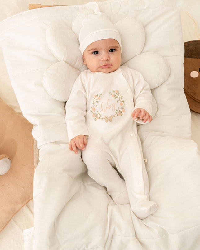 Ivory Flower Garland Outfit Set