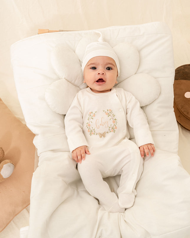 Ivory Flower Garland Outfit Set