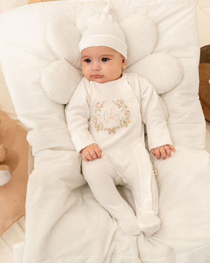 Ivory Flower Garland Outfit Set