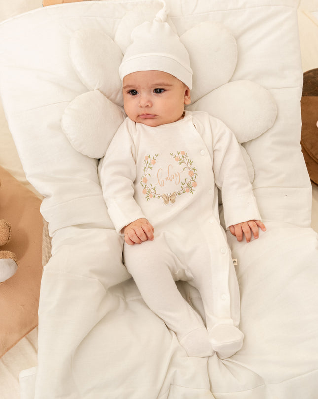 Ivory Flower Garland Outfit Set