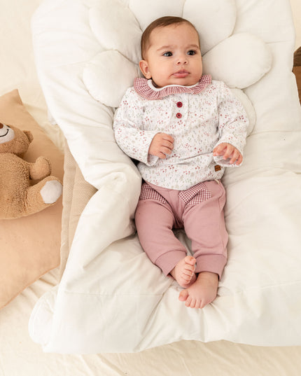 Mauve Flower Garden Outfit Set
