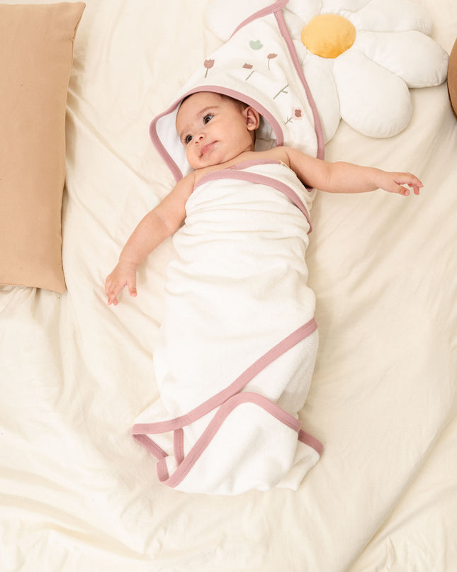 Mauve Flower Babysoft Blanket