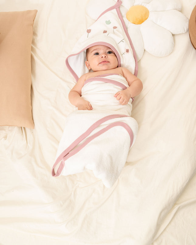 Mauve Flower Babysoft Blanket