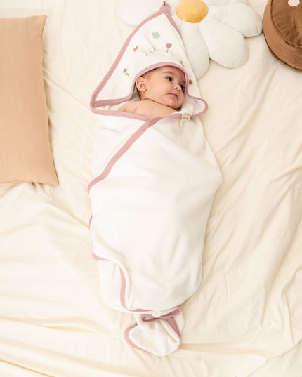 Mauve Flower Babysoft Blanket