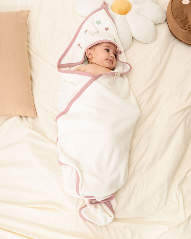 Mauve Flower Babysoft Blanket