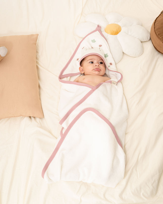 Mauve Flower Babysoft Blanket