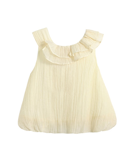 Yellow Mauve Ruffle Outfit Set