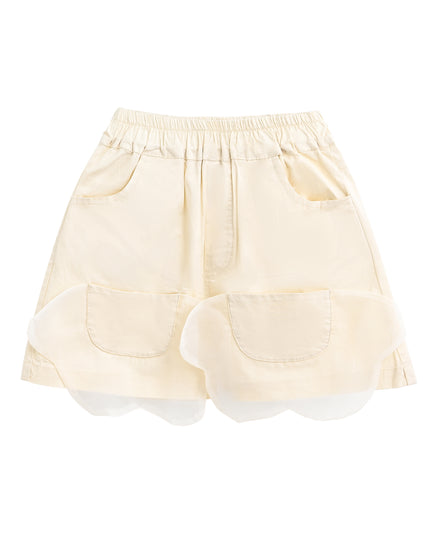 Mauve Cream Sequin Shorts Set